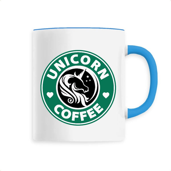 mug licorne unicorn coffee bleu 