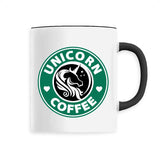 mug licorne unicorn coffee noir 