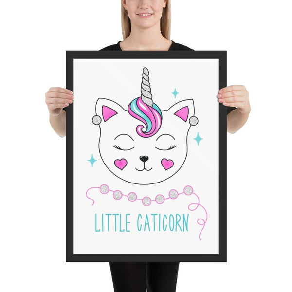 Cadre licorne little caticorn 45x61