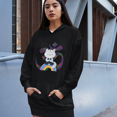 Collection Robes hoodie licorne coton bio 