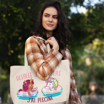 Collection tote bag licorne coton bio 