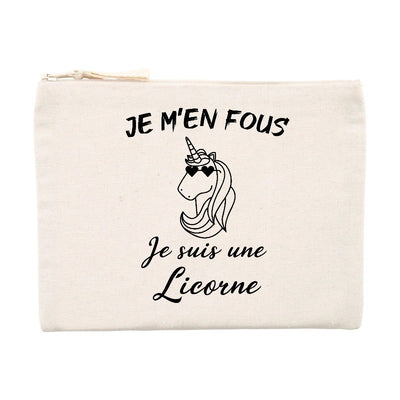 Pochette Je m'en fous je suis une licorne