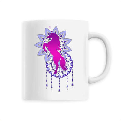 Mug Licorne Mandala Attrape Rêves blanc 