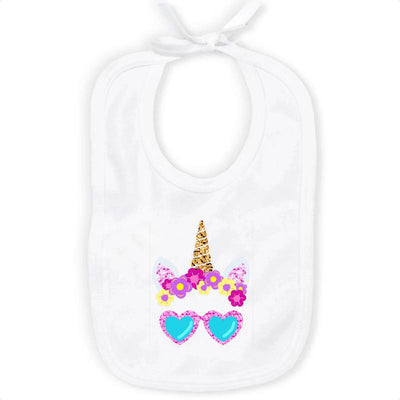 Bavoir Licorne Lunettes de Soleil
