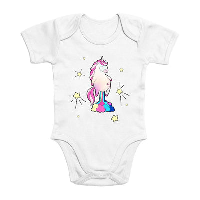 Body licorne qui pète des paillettes coton bio