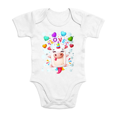 Body licorne crazy love coton bio 