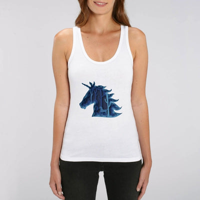 débardeur licorne féerique blanc