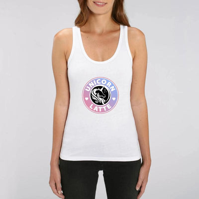 Débardeur licorne unicorn latte blanc 