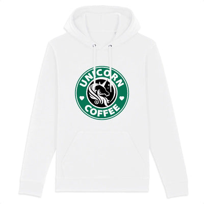 sweat licorne femme unicorn coffee blanc 