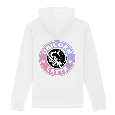 sweat licorne femme unicorn latte back blanc