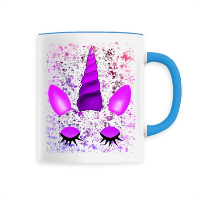 Mug Licorne Endormie Rose bleu