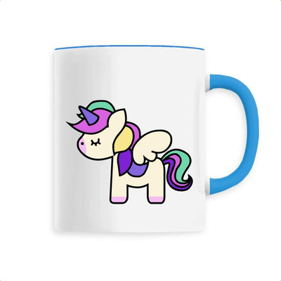 Mug licorne cute bleu