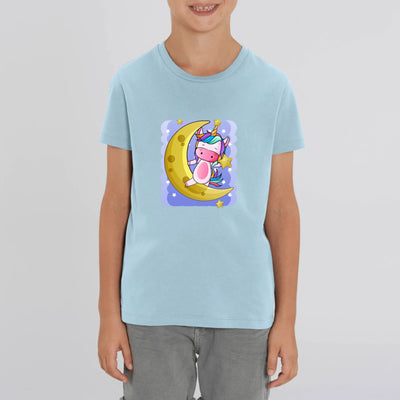 T shirt Licorne Enfant <br>Au Clair de Lune