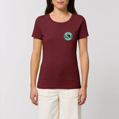 t shirt licorne unicorn coffee écusson bordeaux 