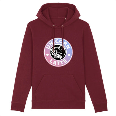 sweat licorne femme unicorn latte bordeaux 