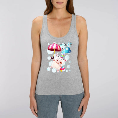 Débardeur licorne crazy fly gris