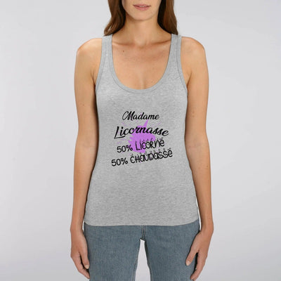 débardeur licornasse licorne chaudasse gris