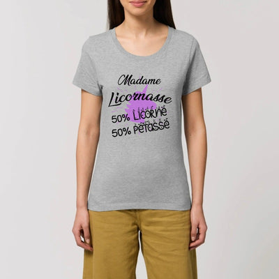 t-shirt licornasse licorne pétasse gris