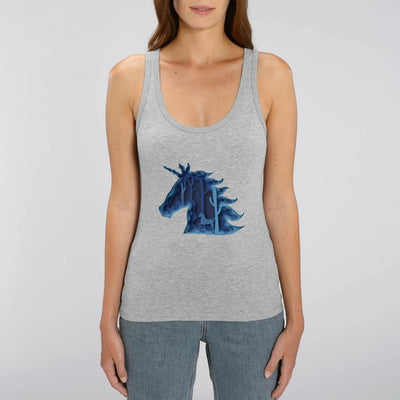 débardeur licorne féerique gris 