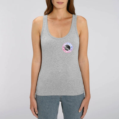 débardeur licorne unicorn latte écusson gris chiné