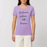 T-shirt licornes jalouses Scorpion XS S M L XL lavande coton bio
