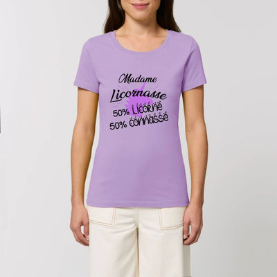 t-shirt licornasse licorne connasse lavande