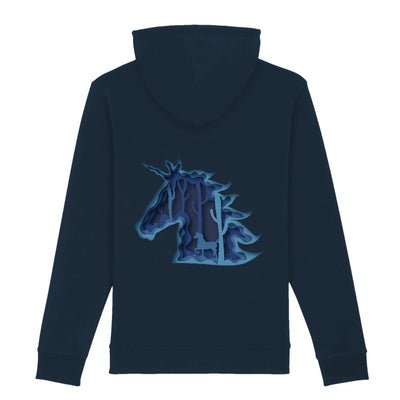 sweat hoodie licorne féerique marine back