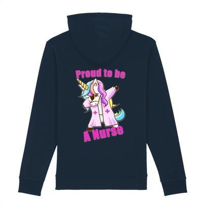 sweat licorne proud to be a nurse marine coton bio
