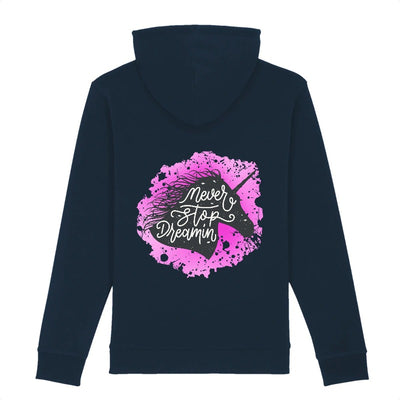 sweat licorne never stop dreaming marine coton bio 