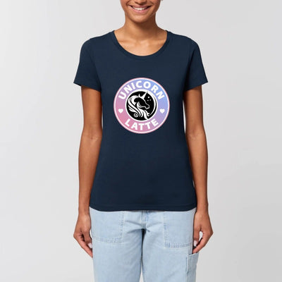 t shirt licorne unicorn latte bleu 
