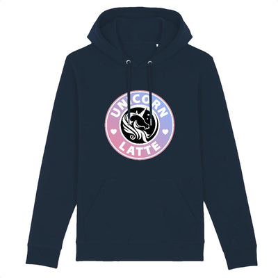 sweat licorne femme unicorn latte bleu marine