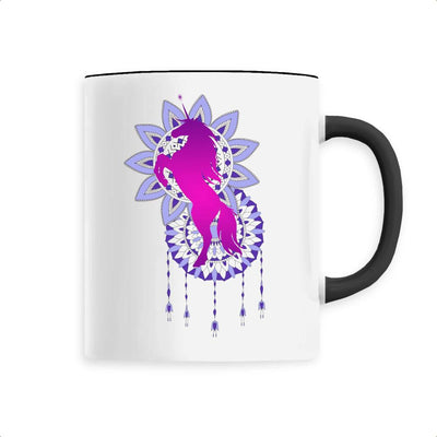 Mug Licorne Mandala Attrape Rêves noir
