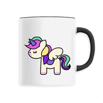 Mug licorne cute noir  