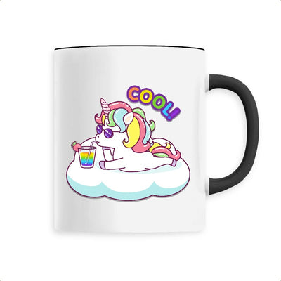 Mug licorne cool noir