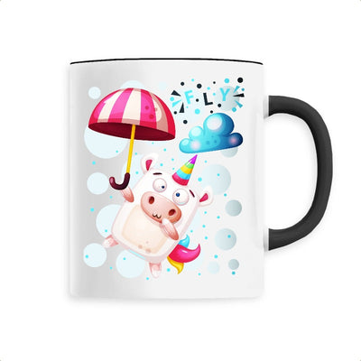 Mug Licorne Crazy Fly noir