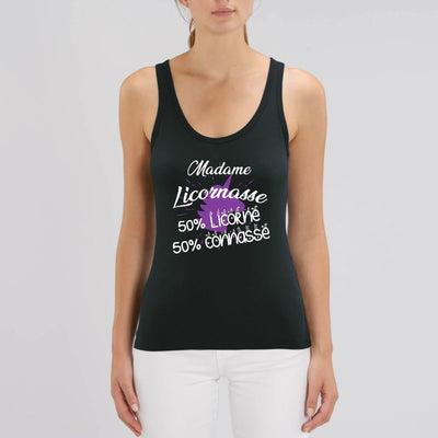 débardeur licornasse licorne connasse noir