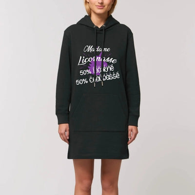 robe hoodie licornasse licorne chaudasse noire