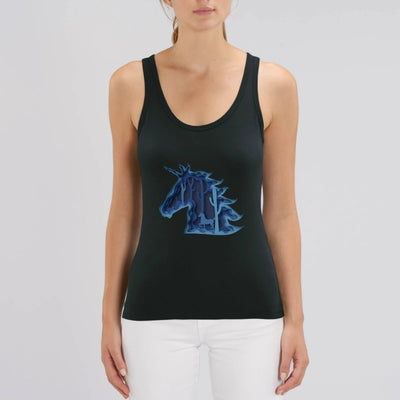 débardeur licorne féerique noir 