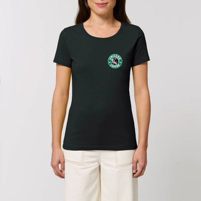 t shirt licorne unicorn coffee écusson noir