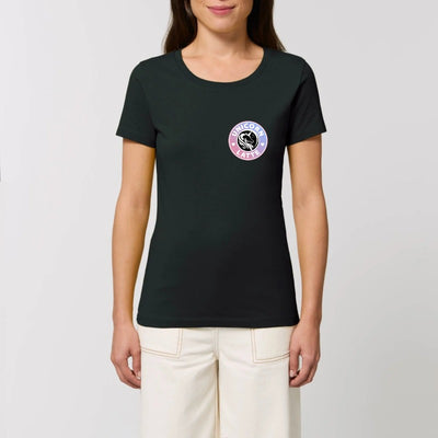 t shirt licorne unicorn latte écusson noir