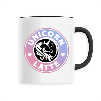 mug licorne unicorn latte noir