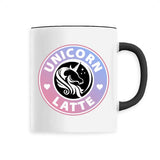 mug licorne unicorn latte noir