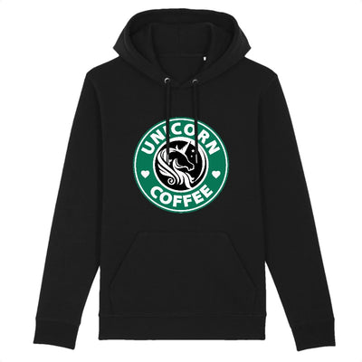 sweat licorne femme unicorn coffee noir