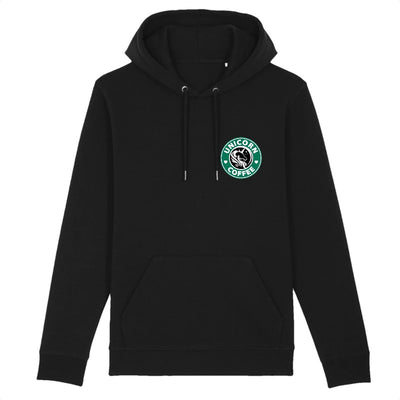 sweat licorne femme unicorn coffee écusson noir