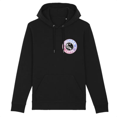 sweat licorne femme unicorn latte écusson noir