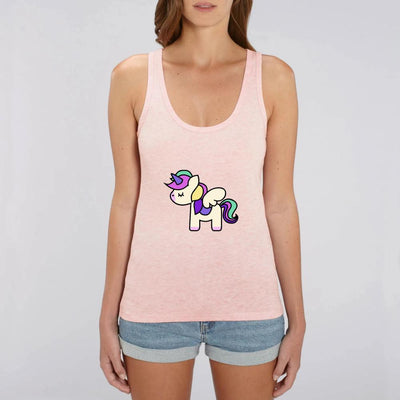 Débardeur licorne so cute rose coton bio 