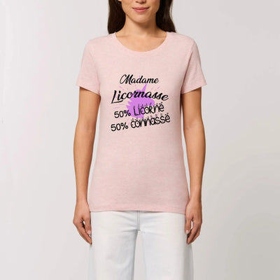 t-shirt licornasse licorne connasse rose 