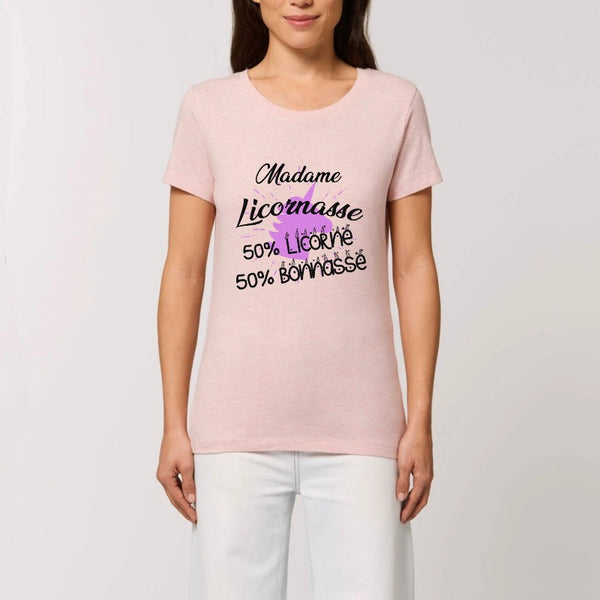 t-shirt licornasse licorne bonnasse rose