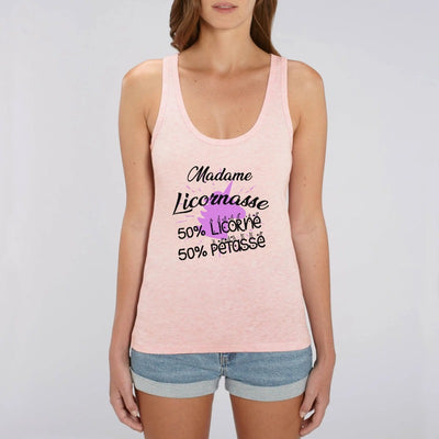 débardeur licornasse licorne pétasse rose