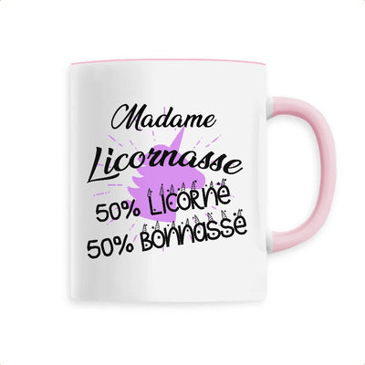 Mug licornasse licorne bonnasse rose 